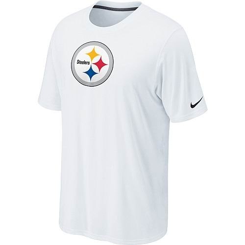 pittsburgh steelers sideline legend authentic logo dri-fit t-shirt - white