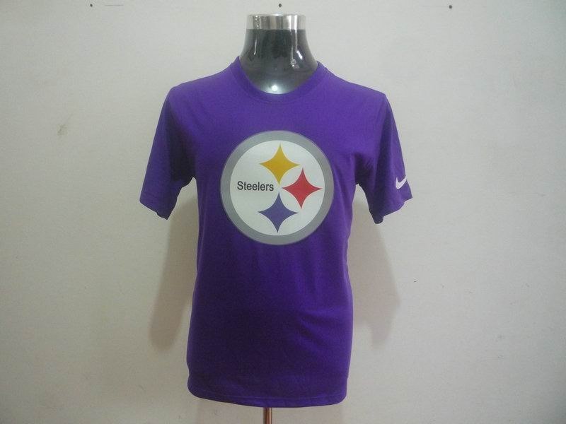 pittsburgh steelers sideline legend authentic logo dri-fit t-shirt purple