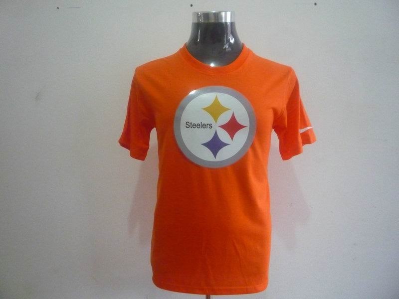 pittsburgh steelers sideline legend authentic logo dri-fit t-shirt orange