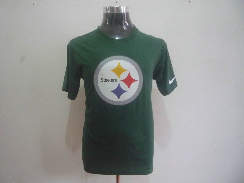 pittsburgh steelers sideline legend authentic logo dri-fit t-shirt green2