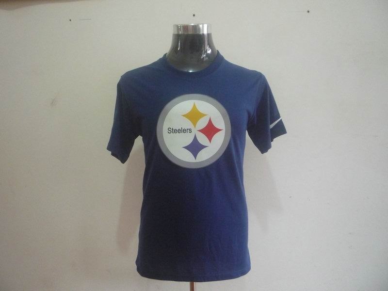 pittsburgh steelers sideline legend authentic logo dri-fit t-shirt d.blue