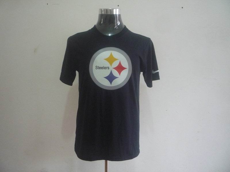 pittsburgh steelers sideline legend authentic logo dri-fit t-shirt black