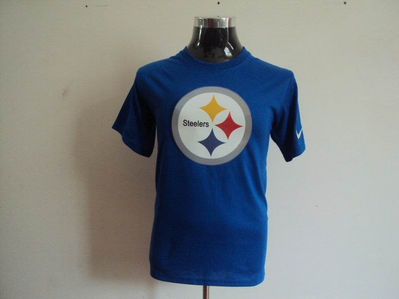 pittsburgh steelers sideline legend authentic logo dri-fit t-shirt blue