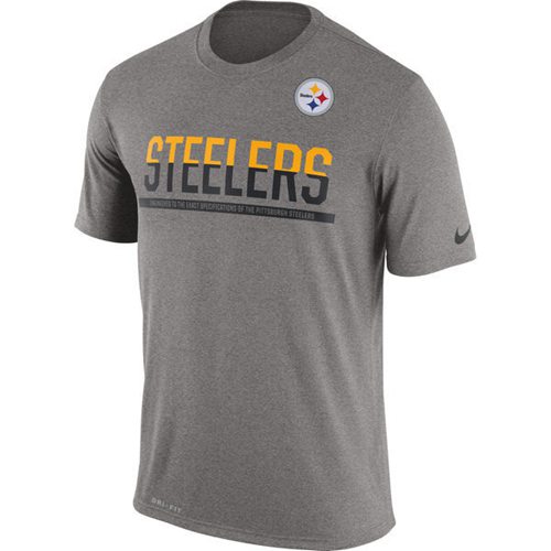 Men's Pittsburgh Steelers Nike Practice Legend Performance T-Shirt Grey