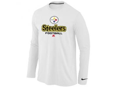 NEW Pittsburgh Steelers Critical Victory Long Sleeve T-Shirt White