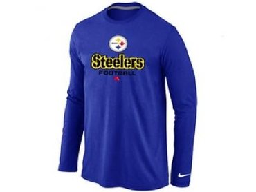 NEW Pittsburgh Steelers Critical Victory Long Sleeve T-Shirt Blue