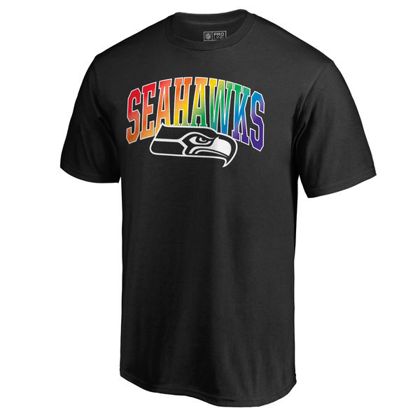 Men's Seattle Seahawks NFL Pro Line By Fanatics Branded Black Big & Tall Pride T-Shirt