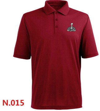 NFL Super Bowl XLVIII Players Performance Polo -Red