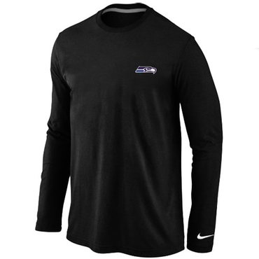 Seattle Seahawks Sideline Legend Authentic Long Sleeve T-Shirt Black