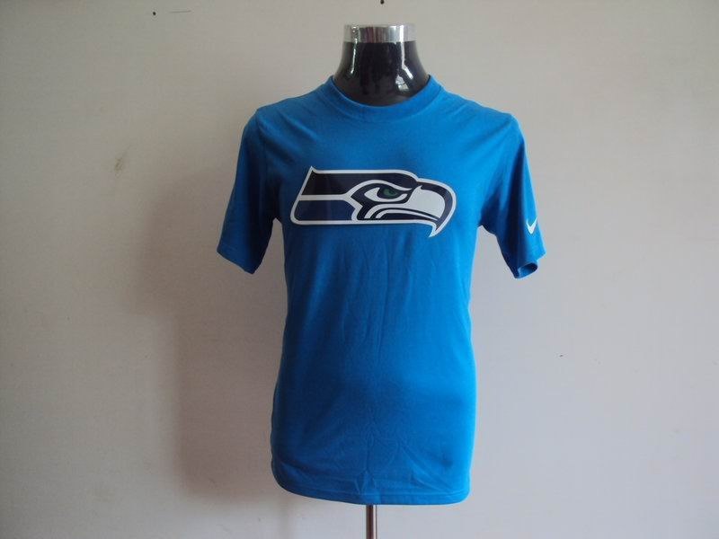 seattle seahawks sideline legend authentic logo dri-fit t-shirt l.blue