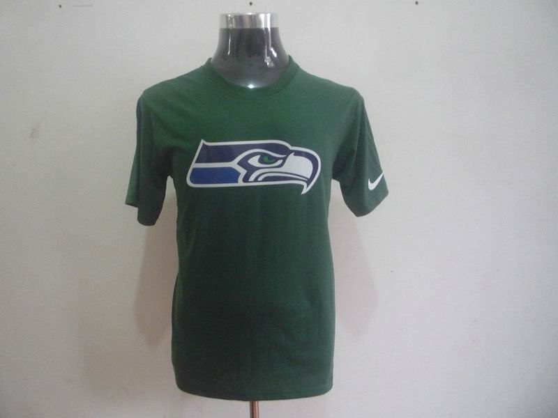 seattle seahawks sideline legend authentic logo dri-fit t-shirt green2