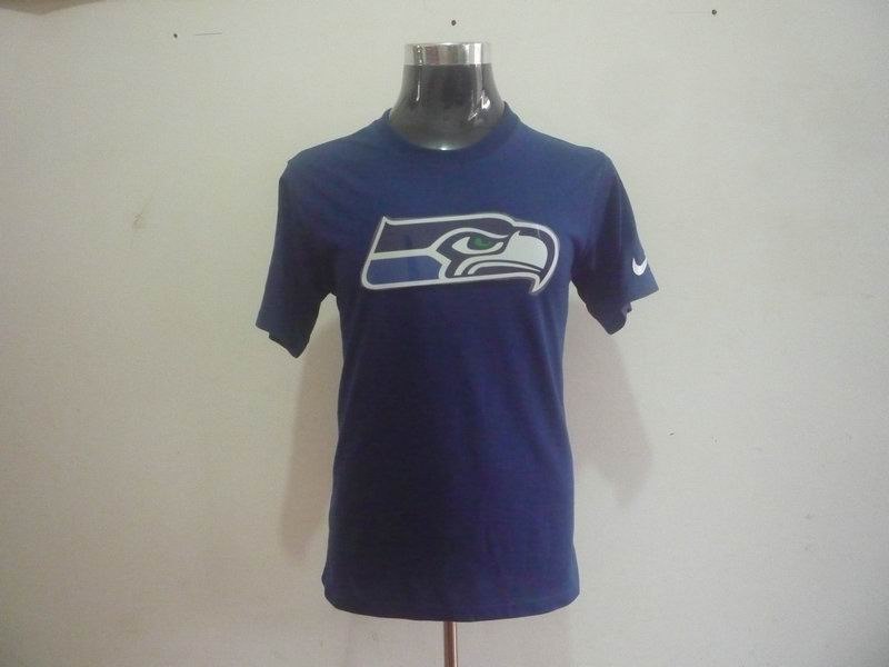 seattle seahawks sideline legend authentic logo dri-fit t-shirt d.blue