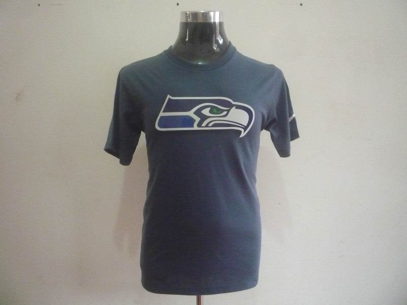 seattle seahawks sideline legend authentic logo dri-fit t-shirt grey