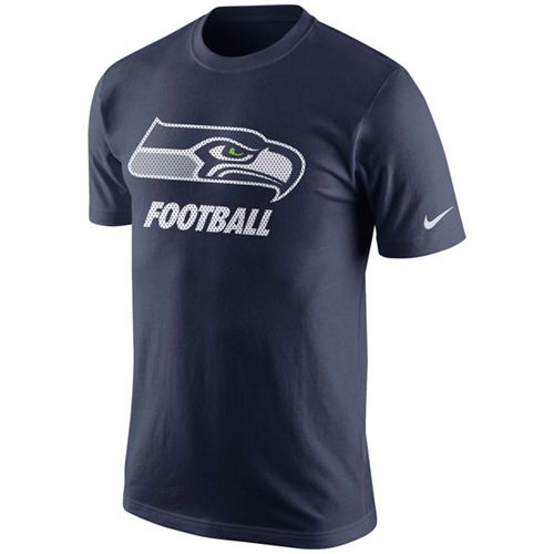 Seattle Seahawks Nike Facility T-Shirt College Navy