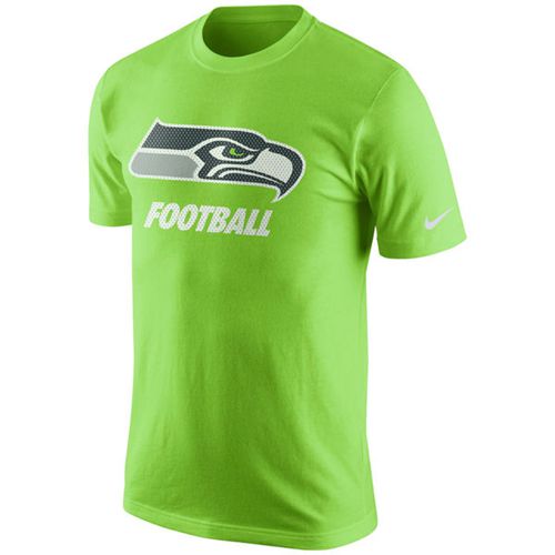 Seattle Seahawks Nike Facility T-Shirt Neon Green