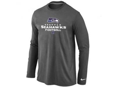 NEW Seattle Seahawks Critical Victory Long Sleeve T-Shirt D.Grey