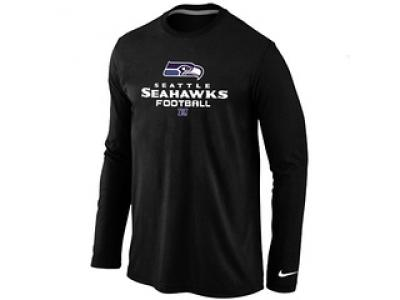 NEW Seattle Seahawks Critical Victory Long Sleeve T-Shirt Black