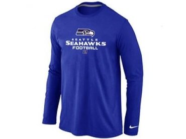 NEW Seattle Seahawks Critical Victory Long Sleeve T-Shirt Blue