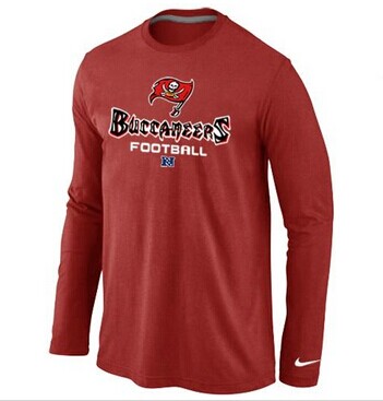 NEW Tampa Bay Buccaneers Critical Victory Long Sleeve NFL T-Shirt Red