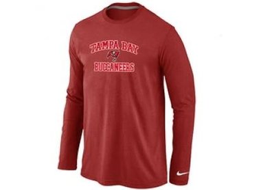 NEW Tampa Bay Buccaneers Heart & Soul Long Sleeve T-Shirt RED