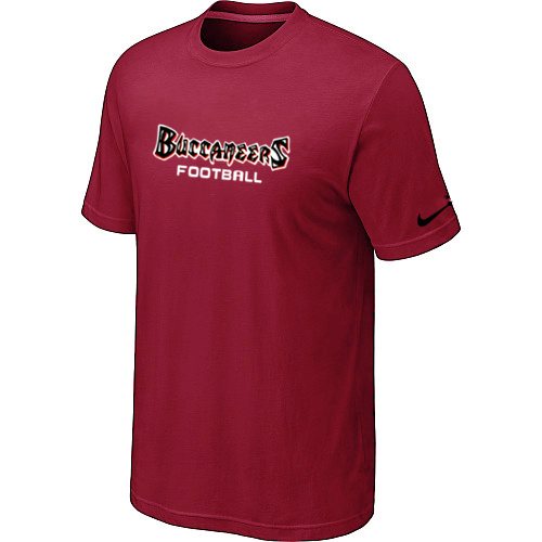 NEW NFL Tampa Bay Buccaneers Sideline Legend Authentic Font Dri-fit T-Shirt Red