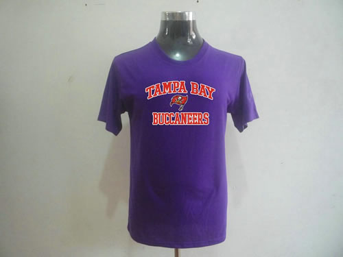 nfl tampa bay buccanee big & tall heart & soul t-shirt purple