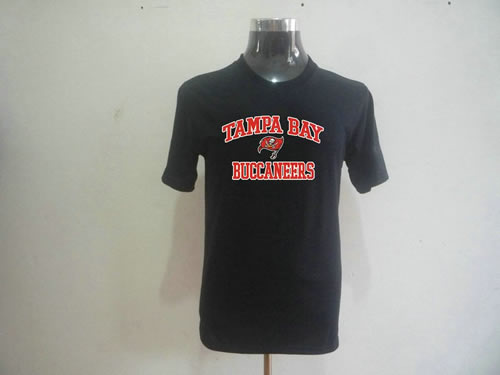 nfl tampa bay buccanee big & tall heart & soul t-shirt black