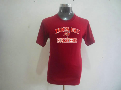 nfl tampa bay buccanee big & tall heart & soul t-shirt red