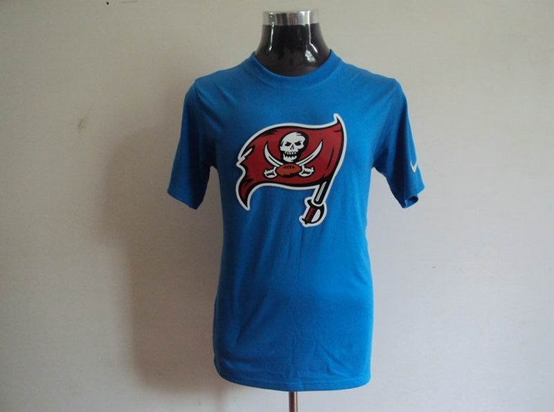 tampa bay buccaneers sideline legend authentic logo dri-fit t-shirt l.blue