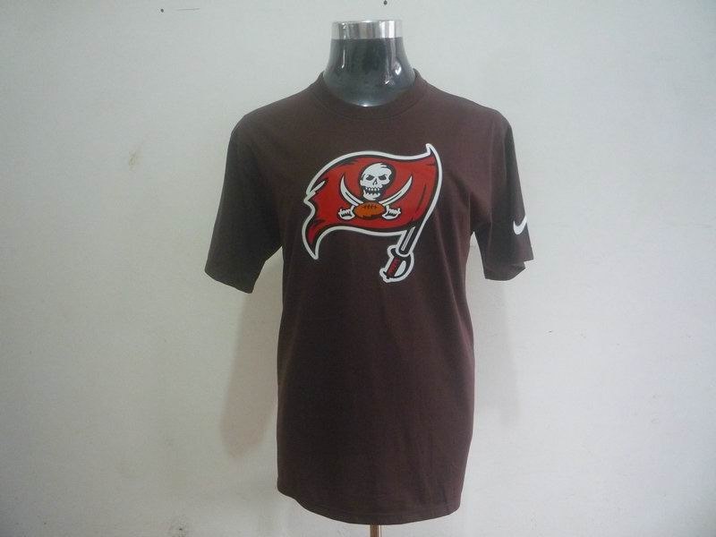 tampa bay buccaneers sideline legend authentic logo dri-fit t-shirt brown