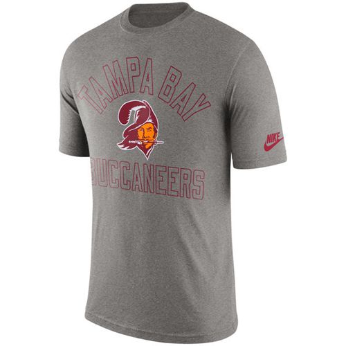 Tampa Bay Buccaneers Nike Retro Logo II T-Shirt Heather Gray