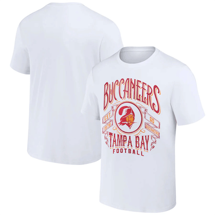 Men's Tampa Bay Buccaneers White X Darius Rucker Collection Vintage Football T-Shirt