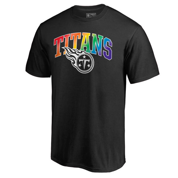 Men's Tennessee Titans NFL Pro Line By Fanatics Branded Black Big & Tall Pride T-Shirt