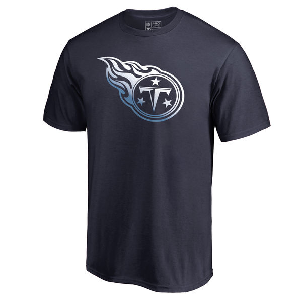 Tennessee Titans Pro Line By Fanatics Branded Navy Big & Tall Gradient Logo T-Shirt