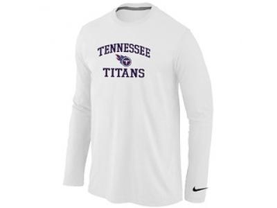 NEW Tennessee Titans Heart & Soul Long Sleeve T-Shirt White