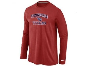 NEW Tennessee Titans Heart & Soul Long Sleeve T-Shirt RED