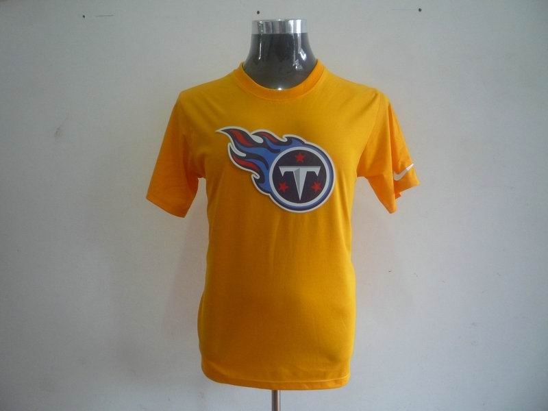 tennessee titans sideline legend authentic logo dri-fit t-shirt yellow