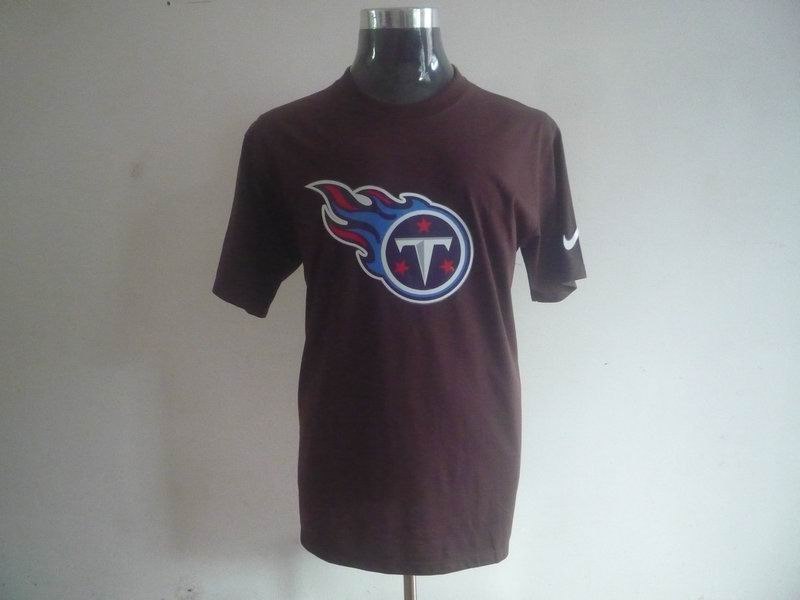 tennessee titans sideline legend authentic logo dri-fit t-shirt brown