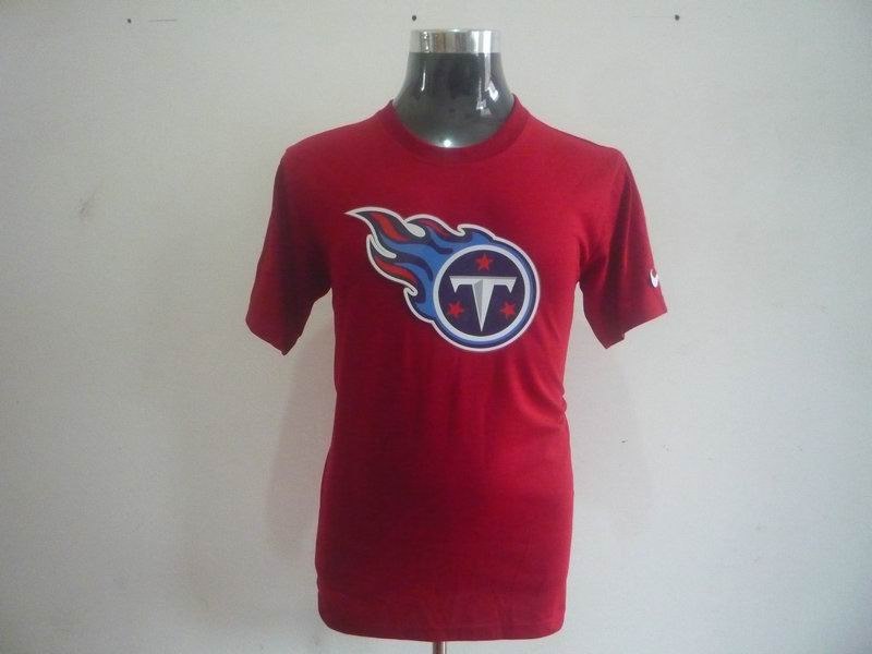 tennessee titans sideline legend authentic logo dri-fit t-shirt red