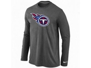 NEW Tennessee Titans Logo Long Sleeve T-Shirt D.Grey