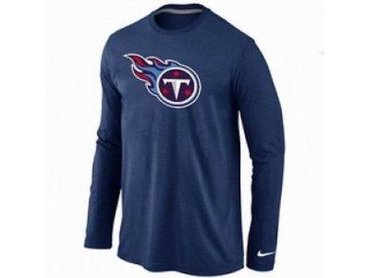 NEW Tennessee Titans Logo Long Sleeve T-Shirt D.Blue