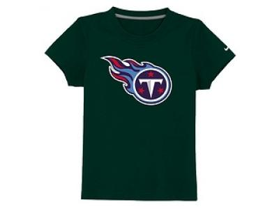 NEW tennessee titans sideline legend authentic logo youth T-Shirt dk.green