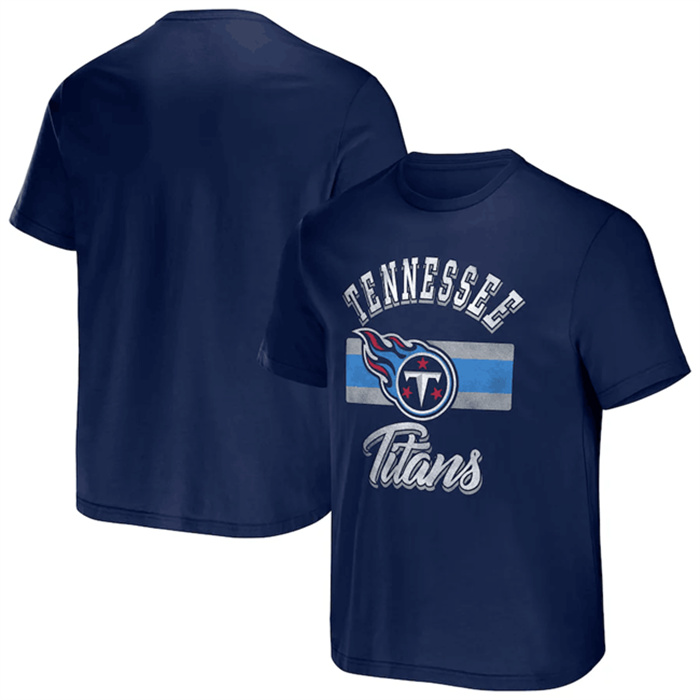 Men's Tennessee Titans Navy X Darius Rucker Collection Stripe T-Shirt