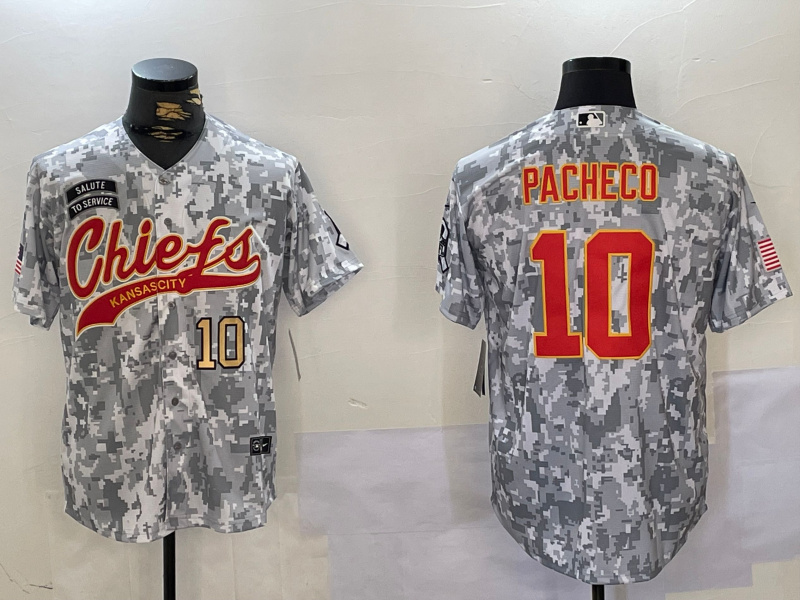 Men's Kansas City Chiefs #10 Isiah Pacheco 2024 Arctic Camo Salute To Service Stitched Baseball Jersey 1