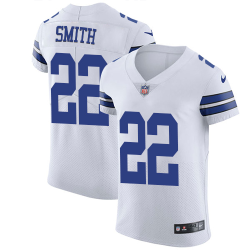 Nike Cowboys #22 Emmitt Smith White Men's Stitched NFL Vapor Untouchable Elite Jersey