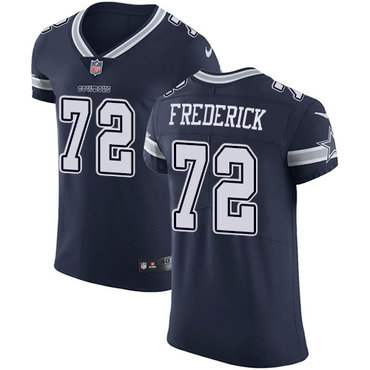 Nike Cowboys #72 Travis Frederick Navy Blue Team Color Men's Stitched NFL Vapor Untouchable Elite Jersey