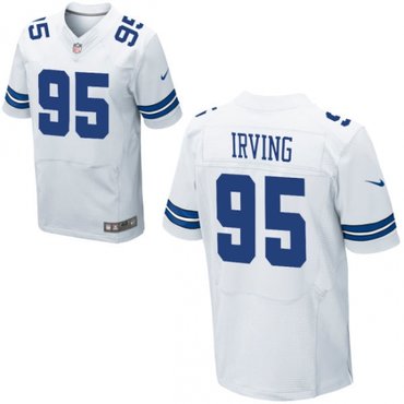 Nike Cowboys 95 David Irving White Elite Jersey