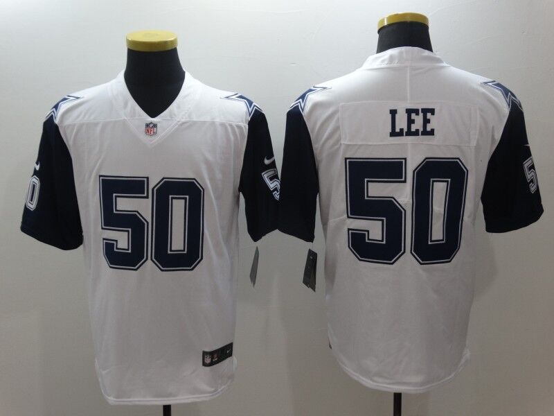 Nike Cowboys #50 Sean Lee White Stitched NFL Limited Color Rush Jersey