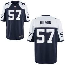 Nike Dallas Cowboys #57 Damien Wilson Thanksgiving Navy Blue Team Color Men's Stitched NFL Elite Jersey