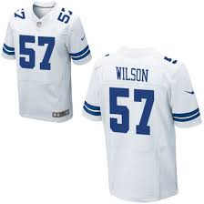 Nike Dallas Cowboys #57 Damien Wilson White Color Men's Stitched NFL Elite Jersey